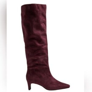 NWT! Banana Republic Vegan Suede Tall Slouch Boot 🪵